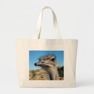 Harry the Happy Ostrich Large Tote Bag