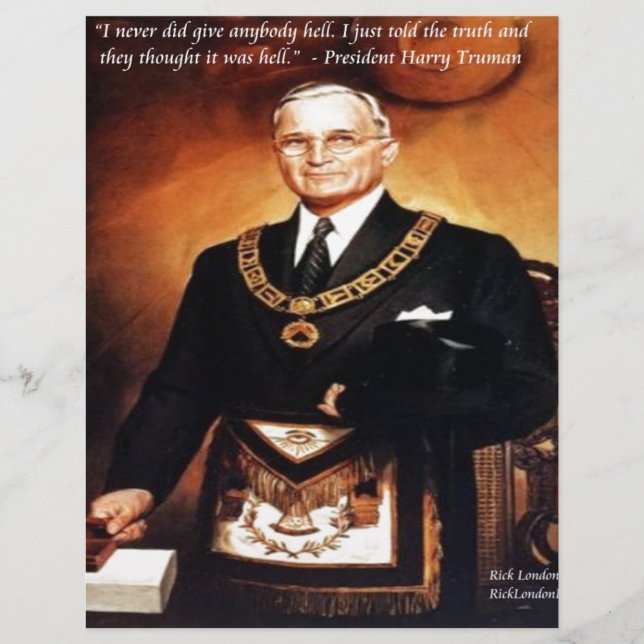 Harry Truman "Didn't Give 'Em Hell" Quote (Front)