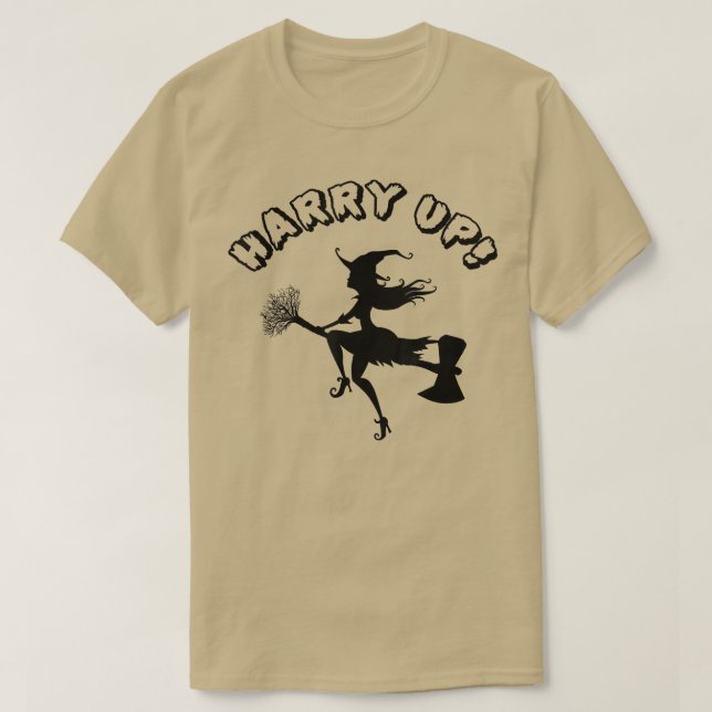 Harry Up Women Witch Ride Tree Root Ae  T-Shirt (Design Front)