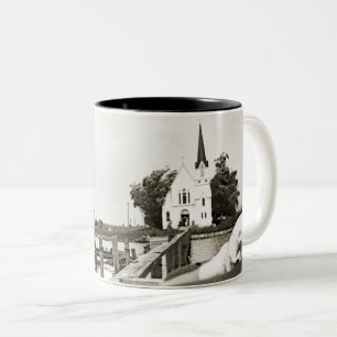 Harsens Island Michigan St Marks Church 1925 view Two-Tone Coffee Mug