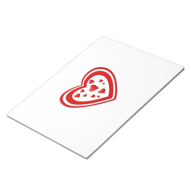 Hart full of love notepad (Angled)