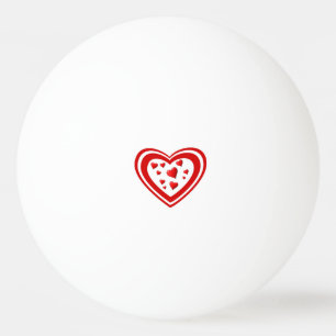 Hart full of love ping pong ball