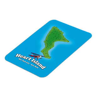 Hart Island New York New York map Magnet