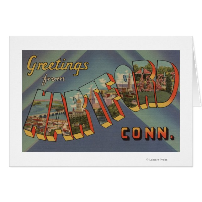 Hartford, Connecticut - Large Letter Scenes (Front Horizontal)