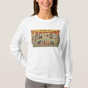 Hartford, Connecticut - Large Letter Scenes 3 T-Shirt