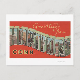 Hartford, Connecticut - Large Letter Scenes 4 Postcard