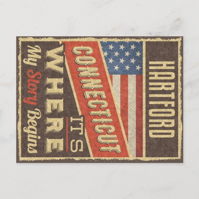 Hartford Connecticut Postcard (Front)