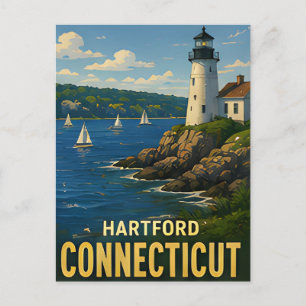 Hartford Connecticut Travel Gift Postcard