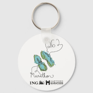 Hartford Marathon: Shoes Key Ring