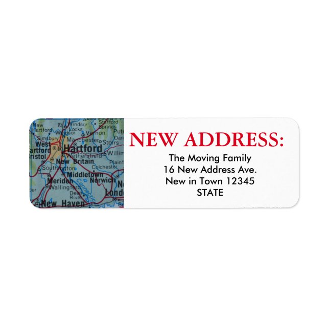 Hartford New Address Label (Front)