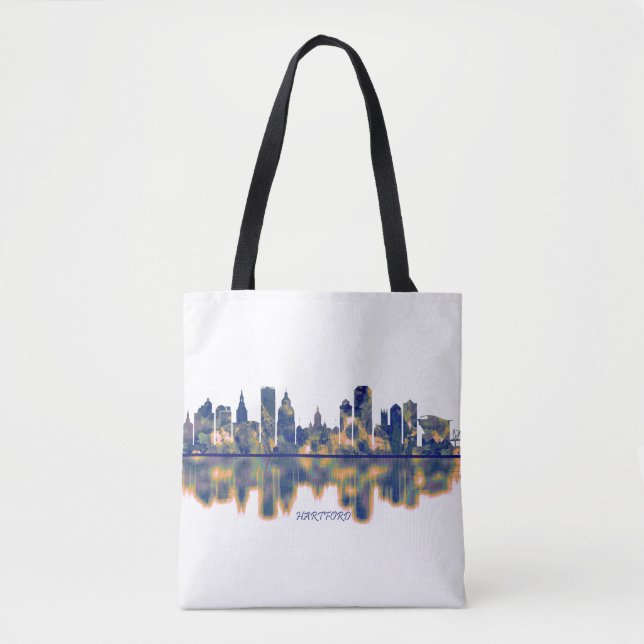 Hartford Skyline Tote Bag (Front)