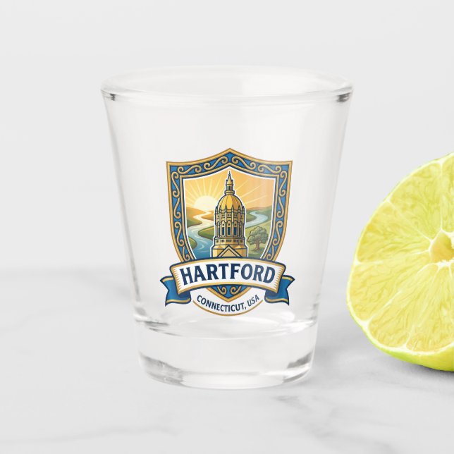 Hartford USA Shot Glass (Front)