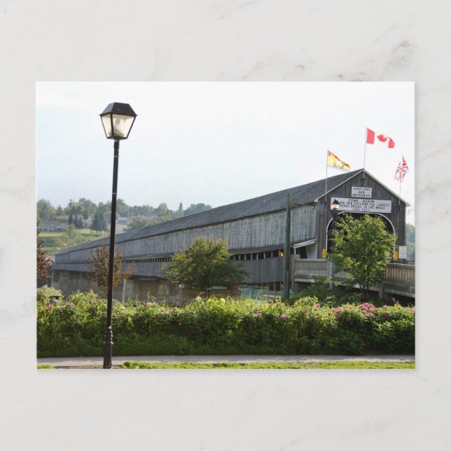 Hartland Bridge Longest Covered Bridge Postcard (Front)
