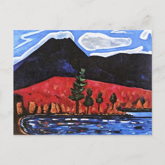 Hartley - Mount Katahdin, fine art painting Postcard (Front)