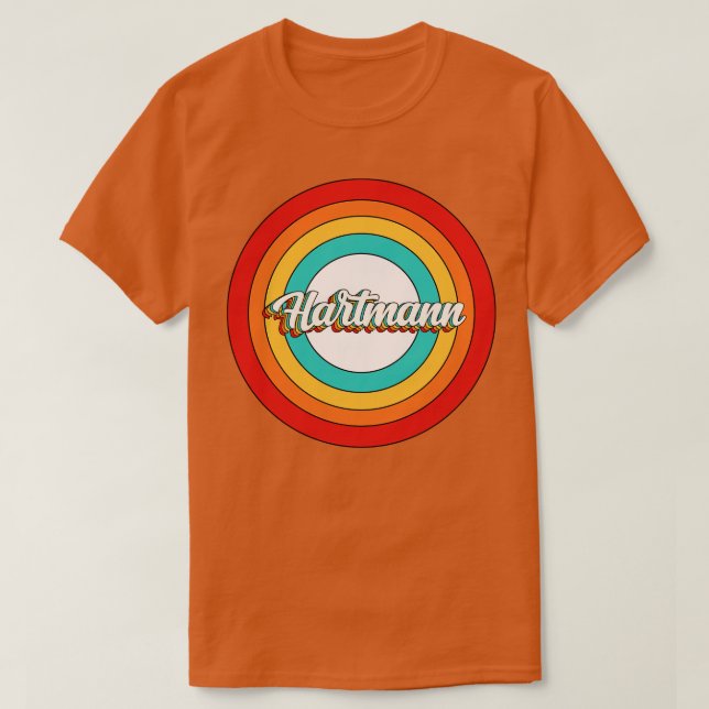Hartmann Name Shirt Vintage Hartmann Circle (Design Front)