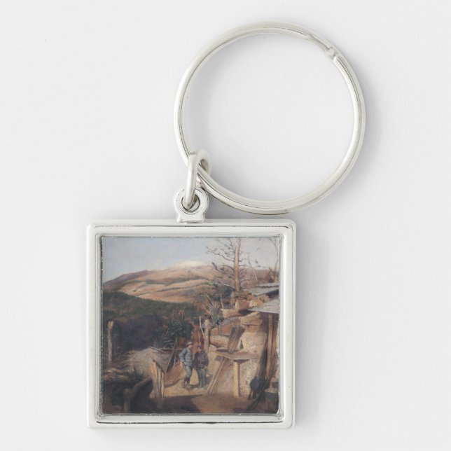 Hartmanswillerkopf, View from Roche-Sermet, 1915 Key Ring (Front)