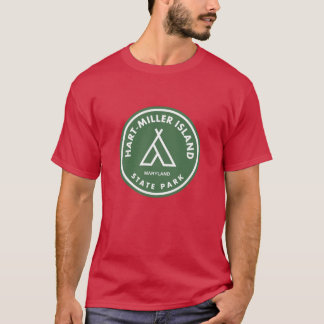 HartMiller Island State Park Maryland Tent T-Shirt