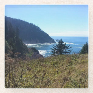 Hart's Cove, Oregon Coast Glass Coaster