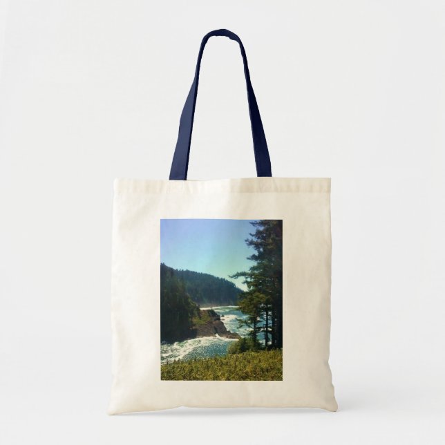 Hart's Cove, Oregon Coast Tote Bag (Front)