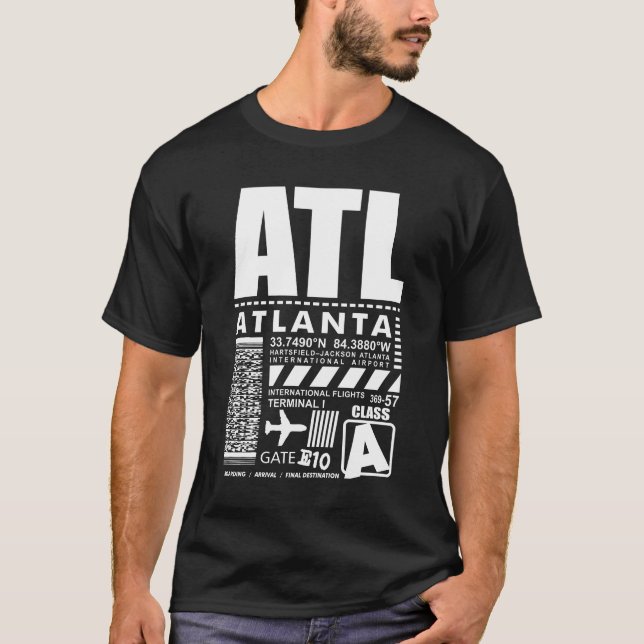 Hartsfield Jackson Atlanta International Airport T-Shirt (Front)