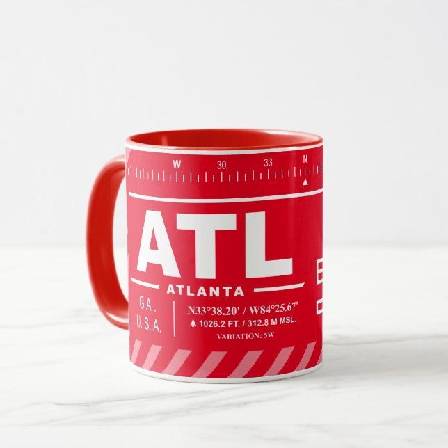 Hartsfield–Jackson Atlanta Intl Airport ATL Mug (Front Left)