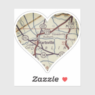 Hartsville SC Vintage Map