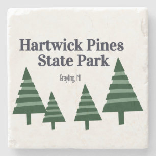 Hartwick Pines State Park Stone Coaster