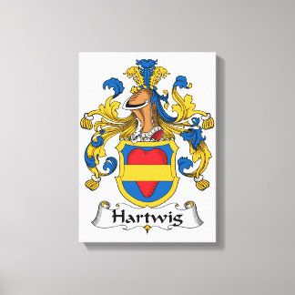 Hartwig Family Crest Canvas Print