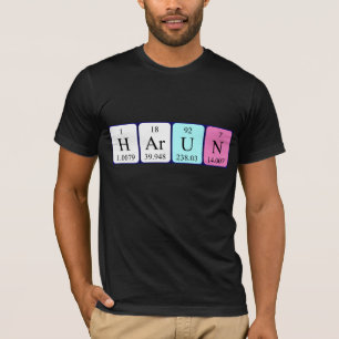 Harun periodic table name shirt
