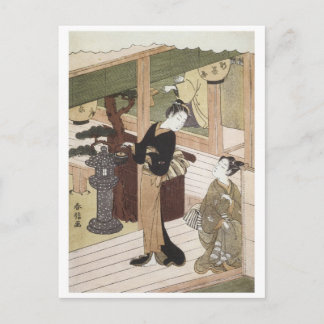 Harunobu Eirakuan Tea House 1764 Art Prints Postcard