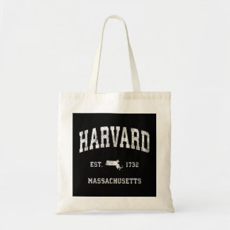 Harvard Massachusetts MA Vintage Athletic Sports D Tote Bag