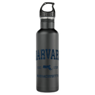 Harvard Massachusetts MA Vintage Sports Design Nav 710 Ml Water Bottle