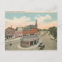 Harvard Square, 1920s Postcard