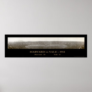 Harvard Yale Football Photo 1914 Poster