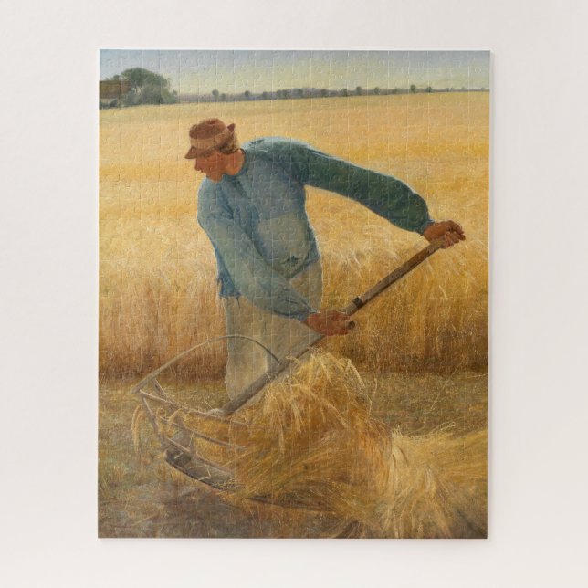 Harvest 1885 by Laurits Andersen Ring Jigsaw Puzzle (Vertical)