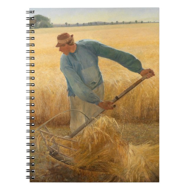 Harvest 1885 by Laurits Andersen Ring Notebook (Front)
