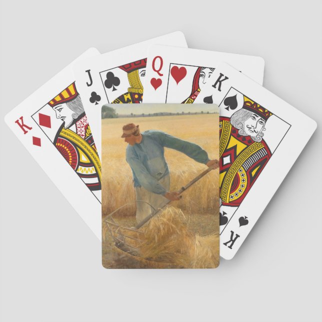 Harvest 1885 by Laurits Andersen Ring Playing Cards (Back)