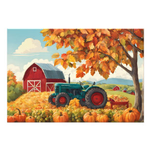 Harvest at farm photo print