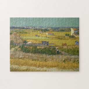 Harvest at La Crau by Vincent Van Gogh Jigsaw Puzzle
