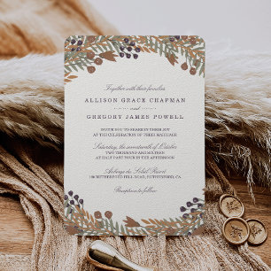 Harvest Berry Wedding Invitation