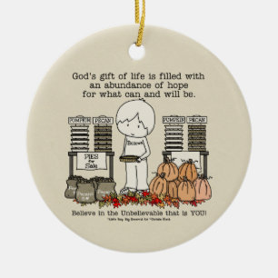 Harvest Blessing Ceramic Tree Decoration