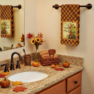 Harvest blessings hand towel