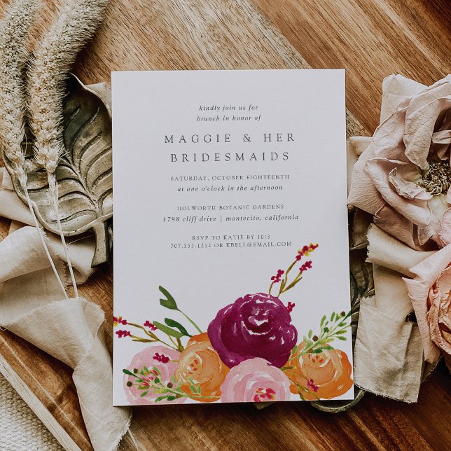 Harvest Bouquet Bridesmaids Brunch Invitation (Creator Uploaded)