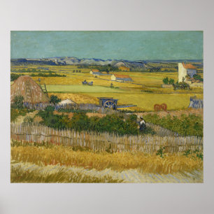 Harvest by Vincent Van Gogh Poster