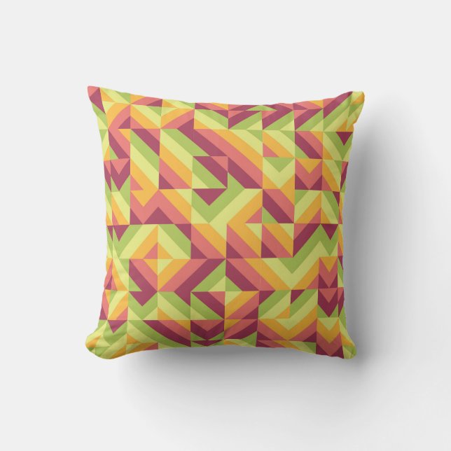 Harvest Chevron Mosaic Cushion (Front)
