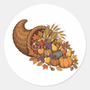Harvest Cornucopia Sticker