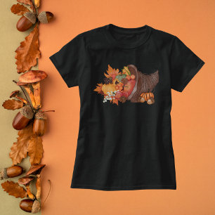 Harvest Cornucopia Watercolor T-Shirt