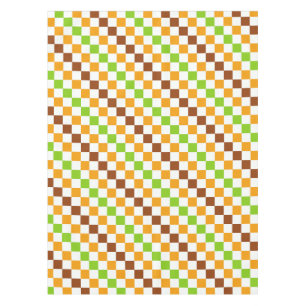 Harvest diagonal chequerboard pattern tablecloth