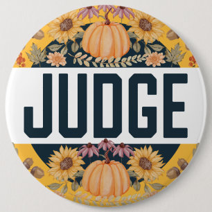 Harvest Fall Autumn Halloween Contest Judge 6 Cm Round Badge