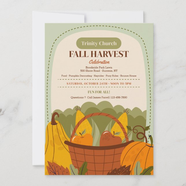 Harvest Festival Invitation (Front)
